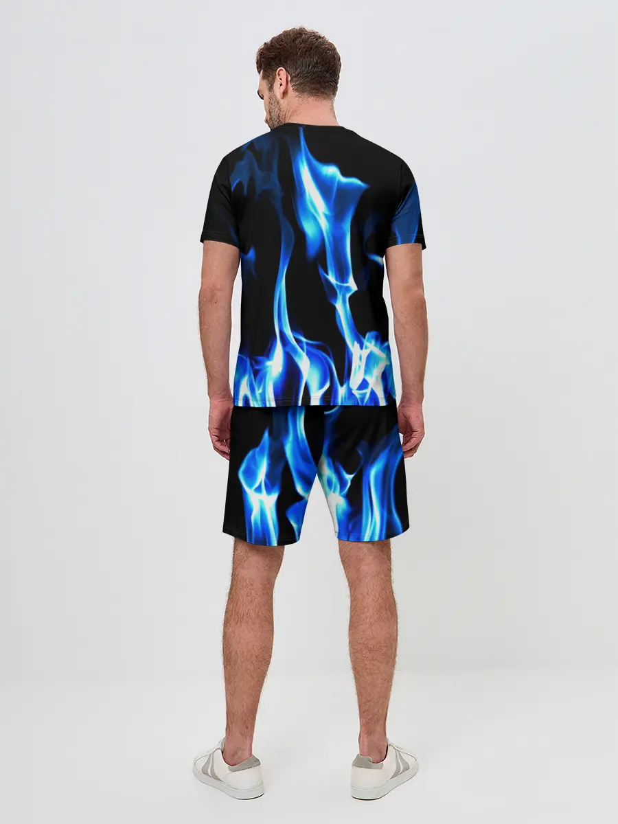 Мужской костюм с шортами / Огонь
