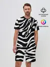 Мужской костюм с шортами / Зебра