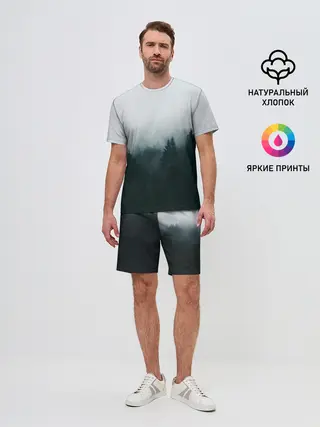 Мужской костюм с шортами / Лес