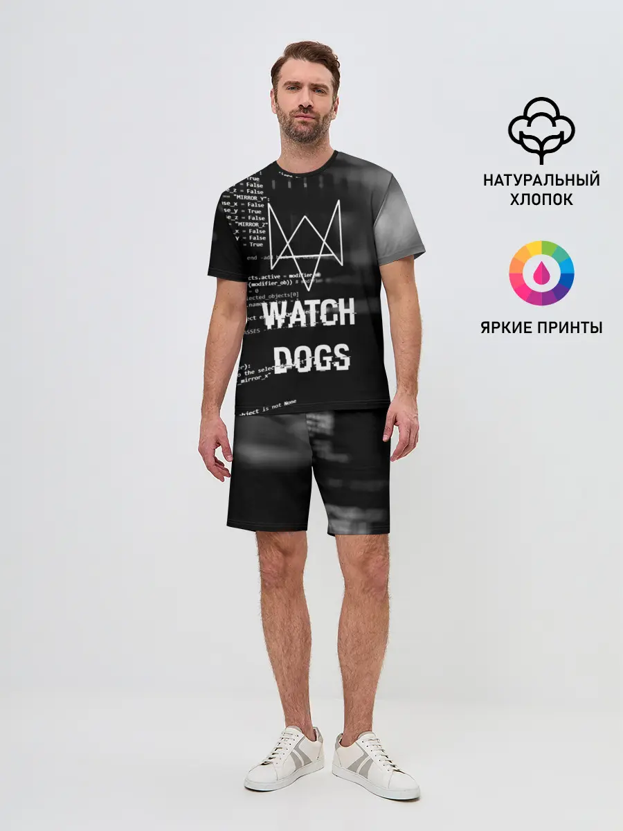 Мужской костюм с шортами / Wath dogs 2 Хакер