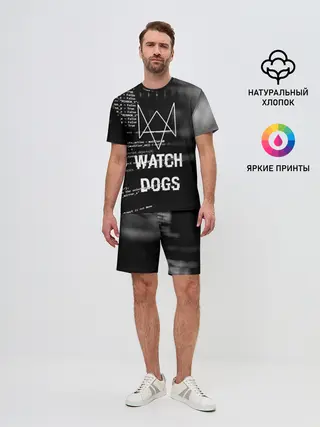 Мужской костюм с шортами / Wath dogs 2 Хакер