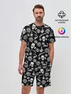 Мужской костюм с шортами / Pirates Pattern