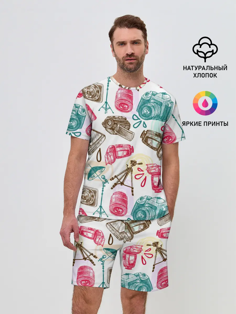 Мужской костюм с шортами / Блогер