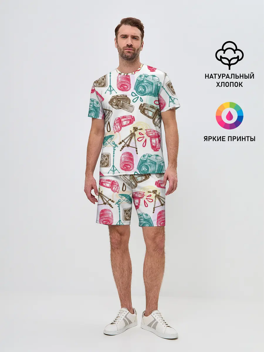 Мужской костюм с шортами / Блогер