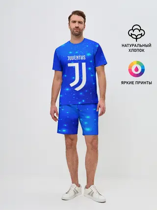 Мужской костюм с шортами / Juventus space collection
