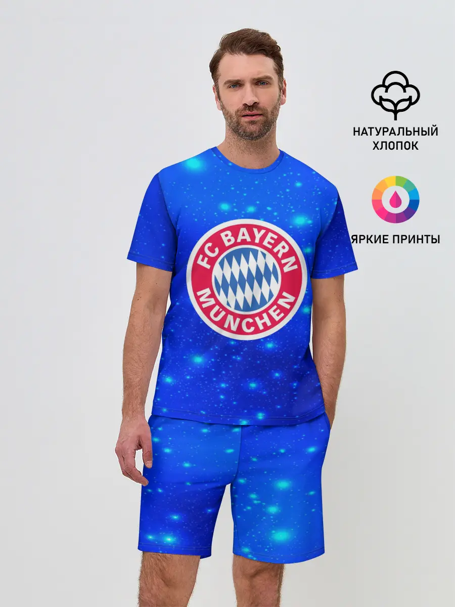 Мужской костюм с шортами / FC Bayern Munchen space 2018