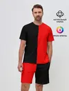 Мужской костюм с шортами / Red & Black