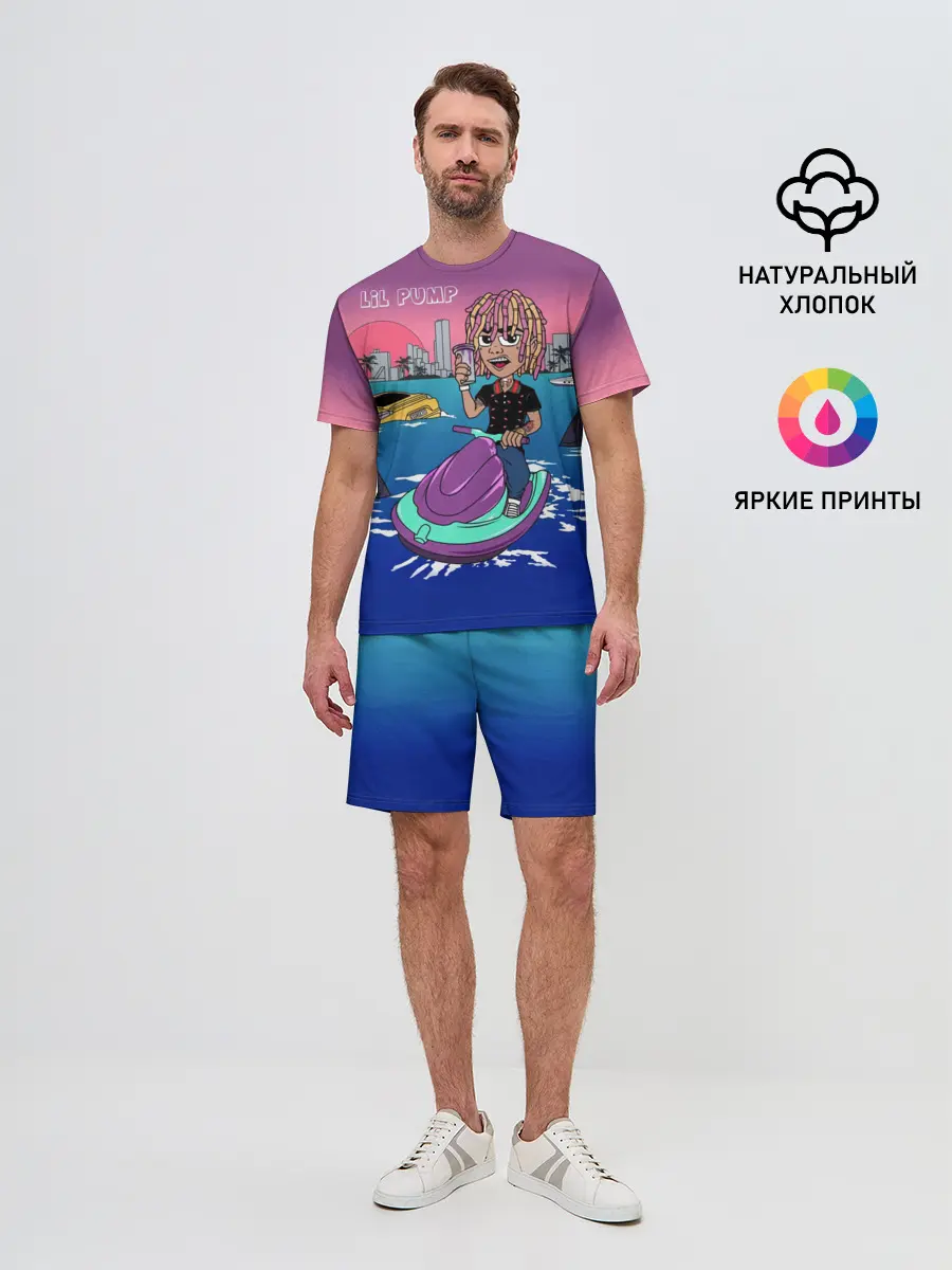 Мужской костюм с шортами / Lil Pump