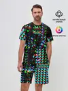 Мужской костюм с шортами / Optical abstract