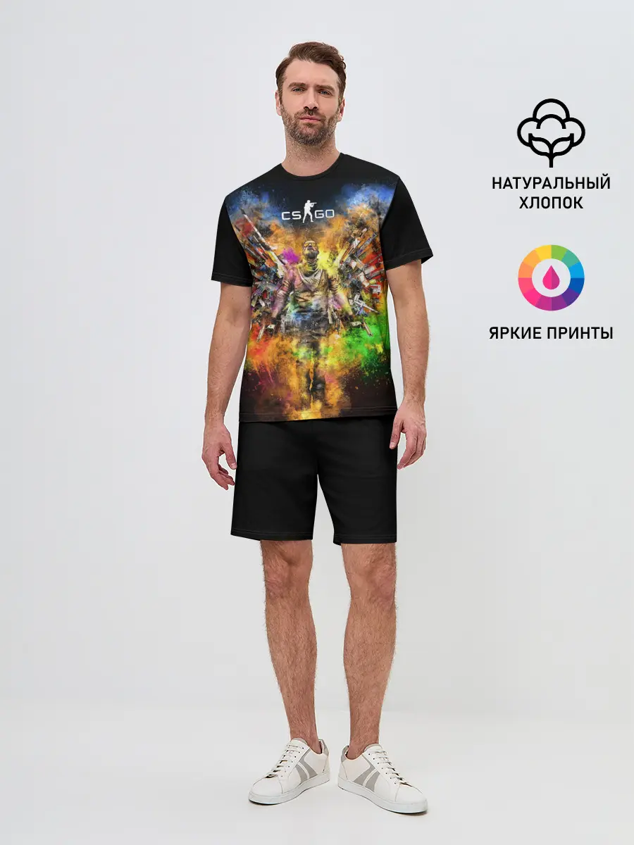 Мужской костюм с шортами / CS GO