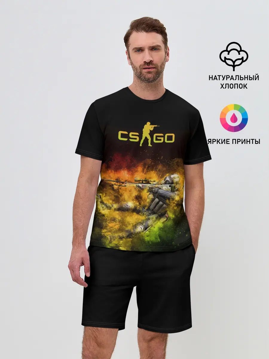 Мужской костюм с шортами / Counter-Strike