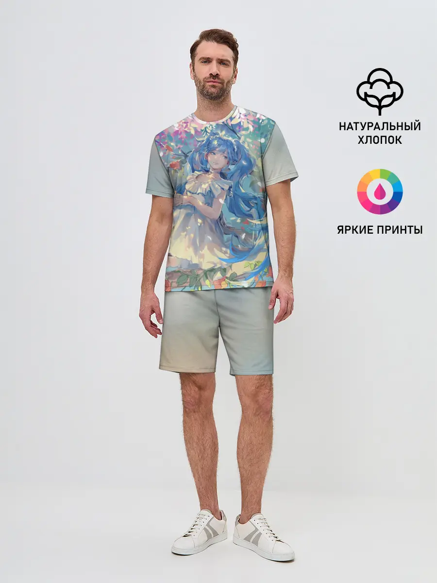 Мужской костюм с шортами / Мику