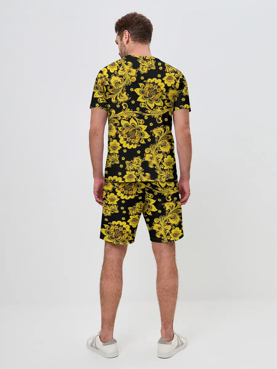 Мужской костюм с шортами / Хохлома