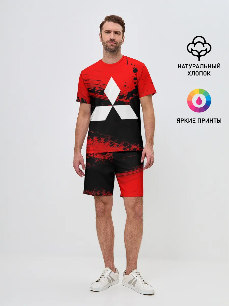 Мужской костюм с шортами / Mitsubishi sport