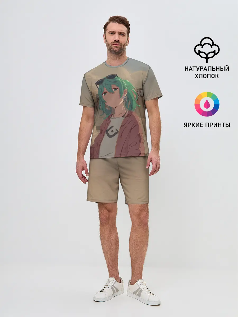 Мужской костюм с шортами / Мику Хатсуне. ВОКАЛОИД