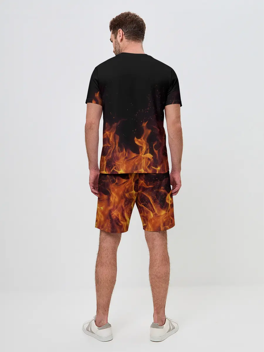 Мужской костюм с шортами / Иван огонь мужик