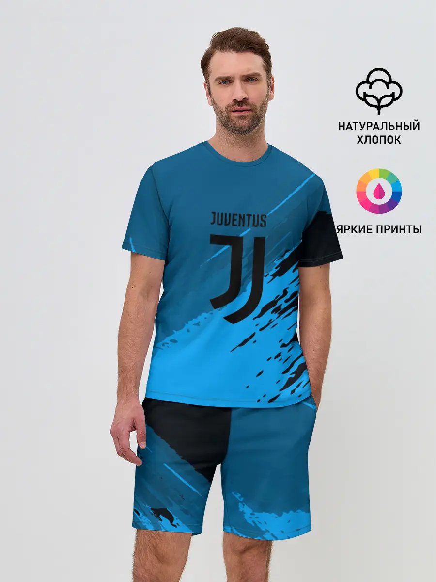 Мужской костюм с шортами / FC Juventus abstract style