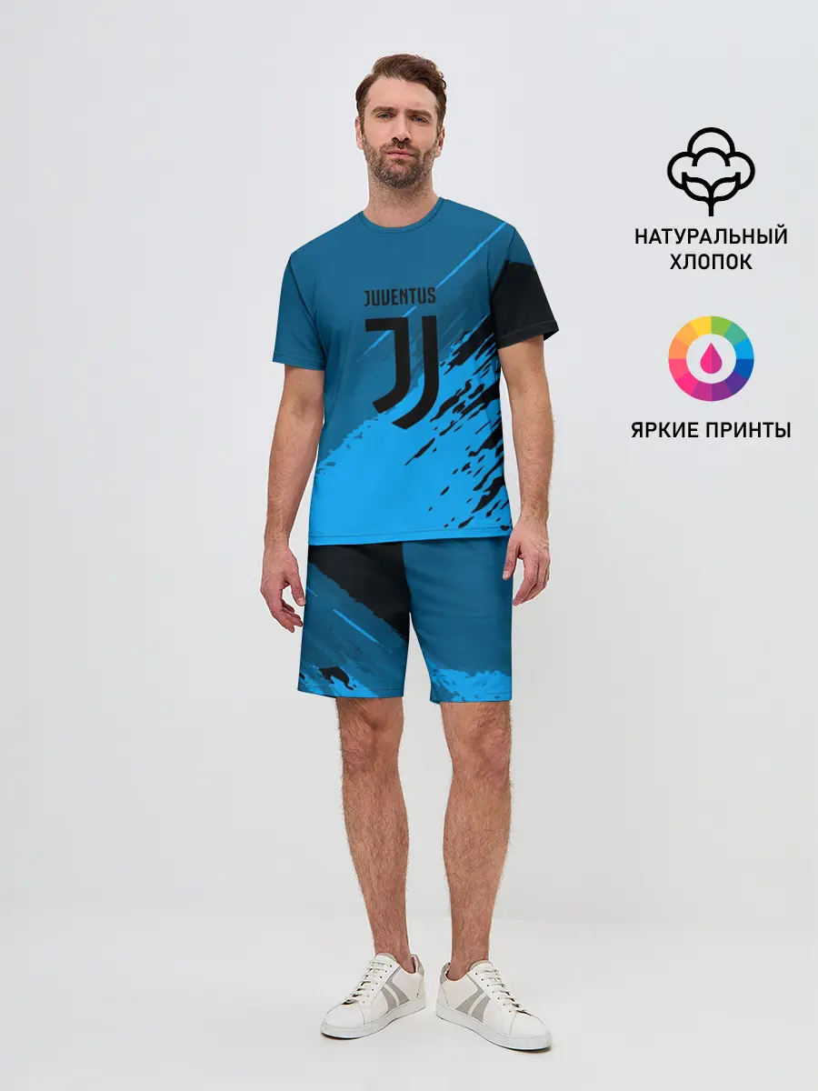 Мужской костюм с шортами / FC Juventus abstract style
