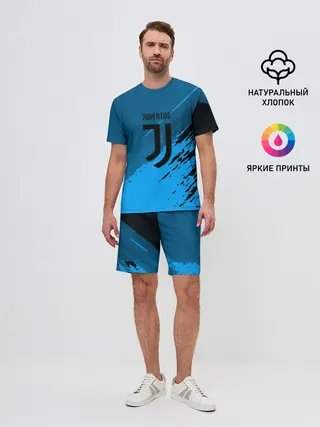 Мужской костюм с шортами / FC Juventus abstract style