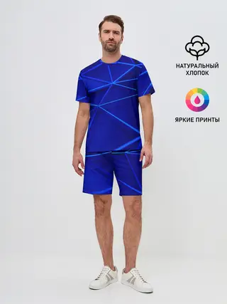 Мужской костюм с шортами / delta abstraction