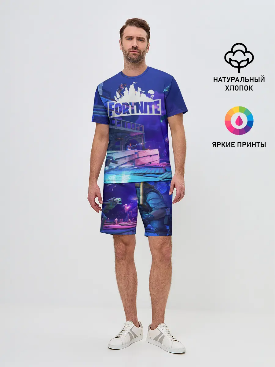 Мужской костюм с шортами / Fortnite