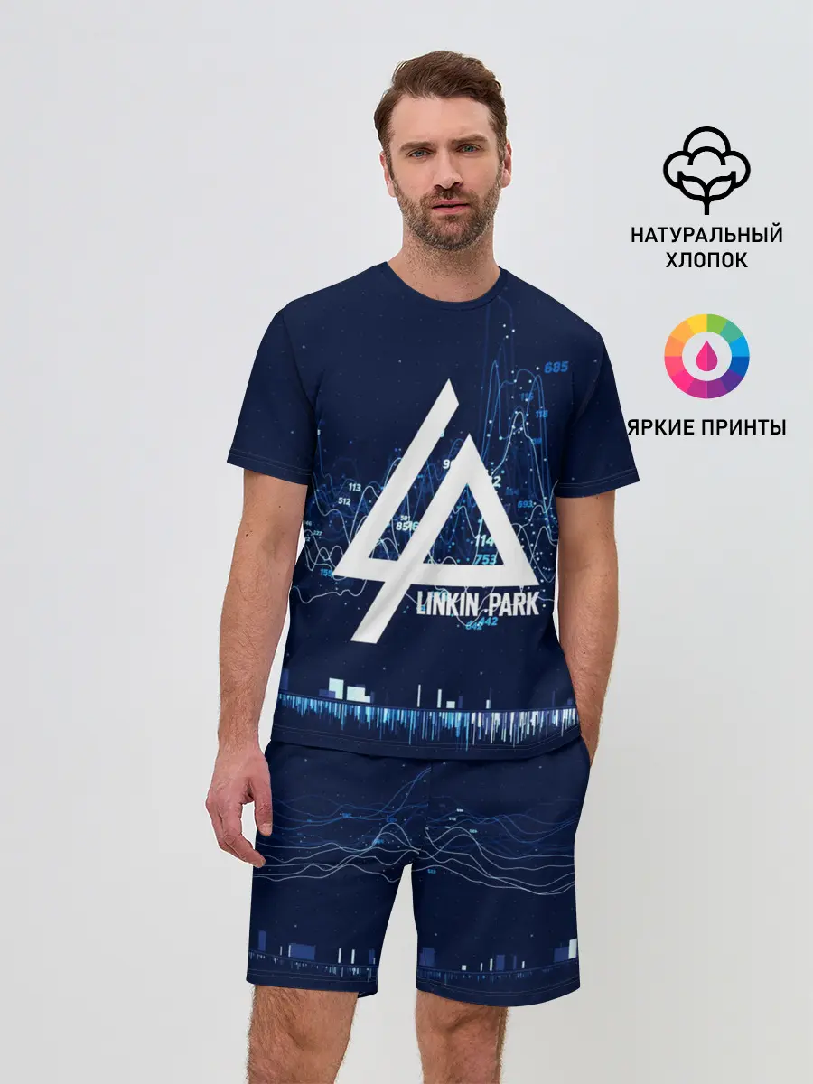 Мужской костюм с шортами / Linkin Park music collection