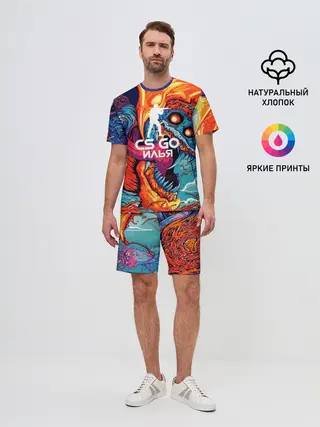 Мужской костюм с шортами / Илья в стиле CS GO