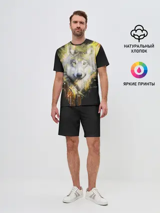 Мужской костюм с шортами / Волк