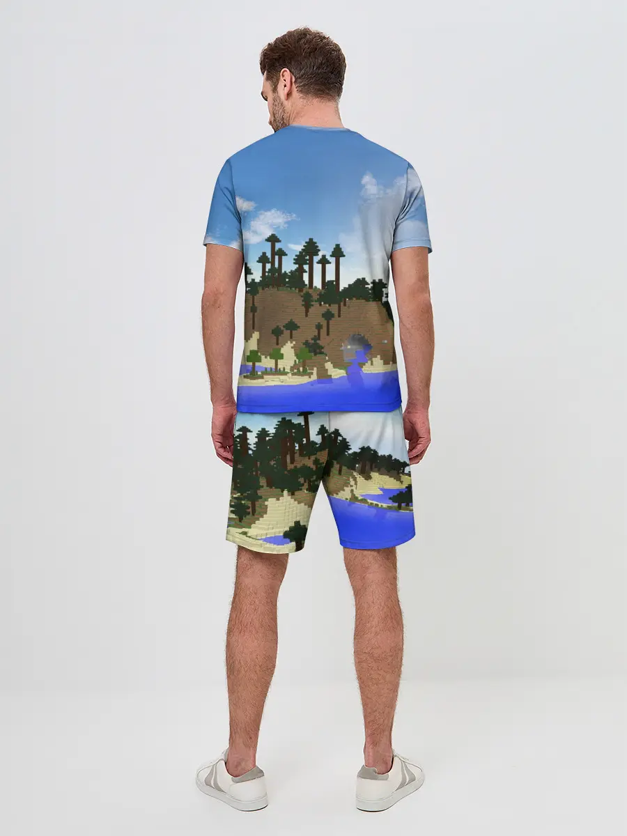 Мужской костюм с шортами / Стив на Эндер Драконе