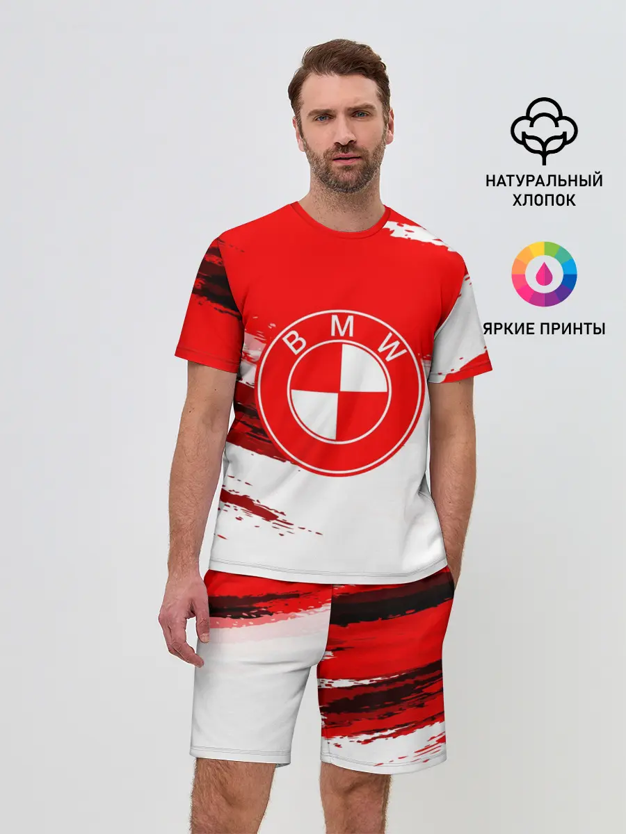 Мужской костюм с шортами / bmw uniform