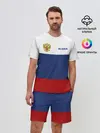 Мужской костюм с шортами / Россия Триколор
