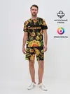 Мужской костюм с шортами / Сергей, роспись под хохлому