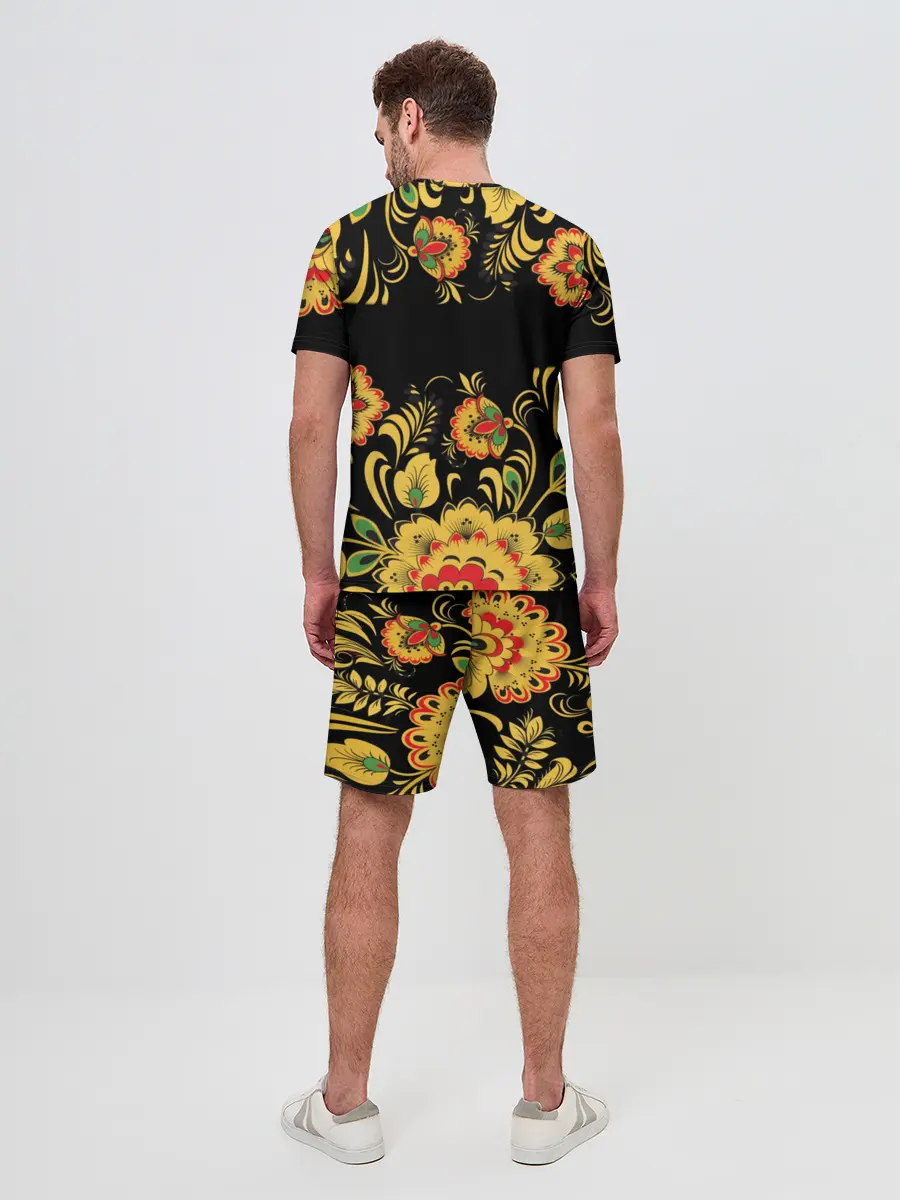 Мужской костюм с шортами / Степан, роспись под хохлому