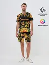 Мужской костюм с шортами / Степан, роспись под хохлому