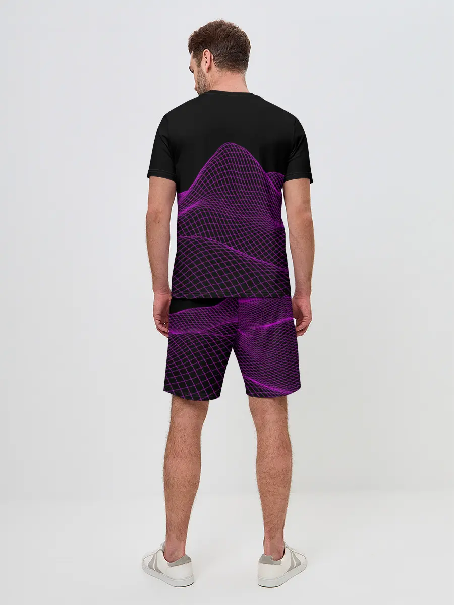 Мужской костюм с шортами / twenty one pilots neon music