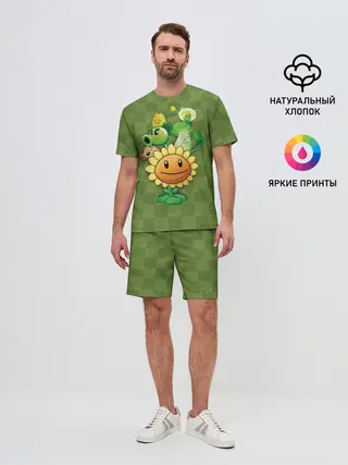 Мужской костюм с шортами / Plants vs Zombies