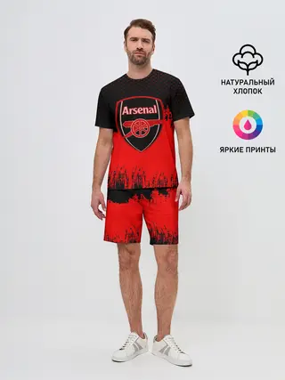 Мужской костюм с шортами / FC Arsenal Original uniform