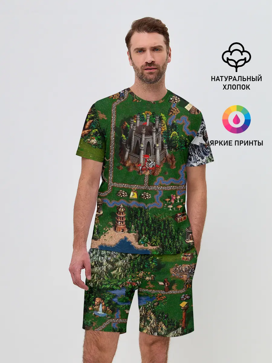 Мужской костюм с шортами / Карта