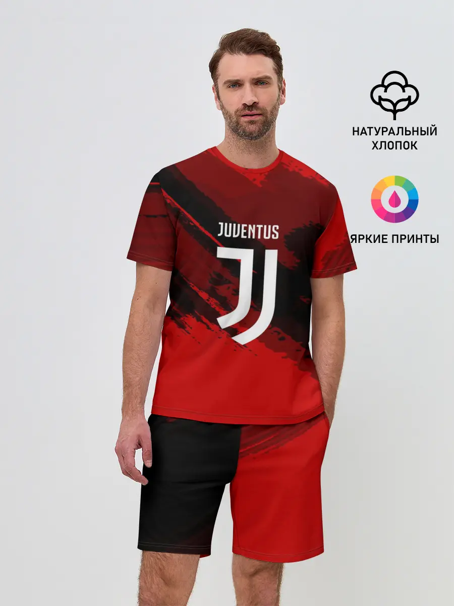 Мужской костюм с шортами / JUVENTUS SPORT RED