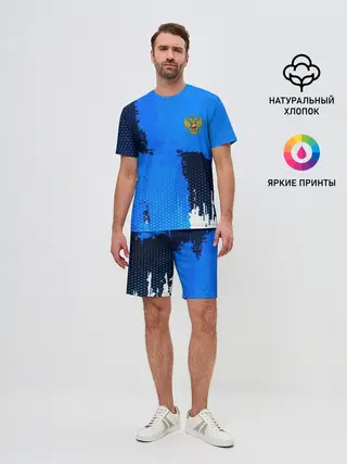 Мужской костюм с шортами / Russia Sport