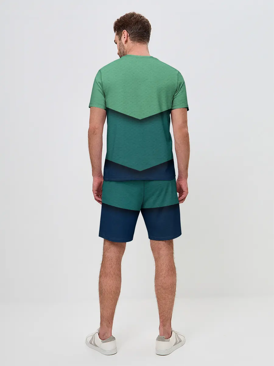 Мужской костюм с шортами / Текстура бумаги