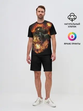 Мужской костюм с шортами / Русский медведь