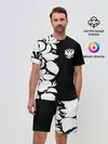 Мужской костюм с шортами / Russia Black&White Style