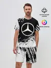 Мужской костюм с шортами / Mercedes abstract sport