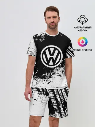 Мужской костюм с шортами / Volkswagen abstract sport