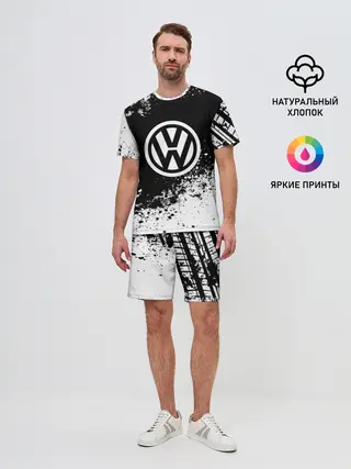 Мужской костюм с шортами / Volkswagen abstract sport