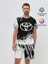 Мужской костюм с шортами / Toyota abstract sport