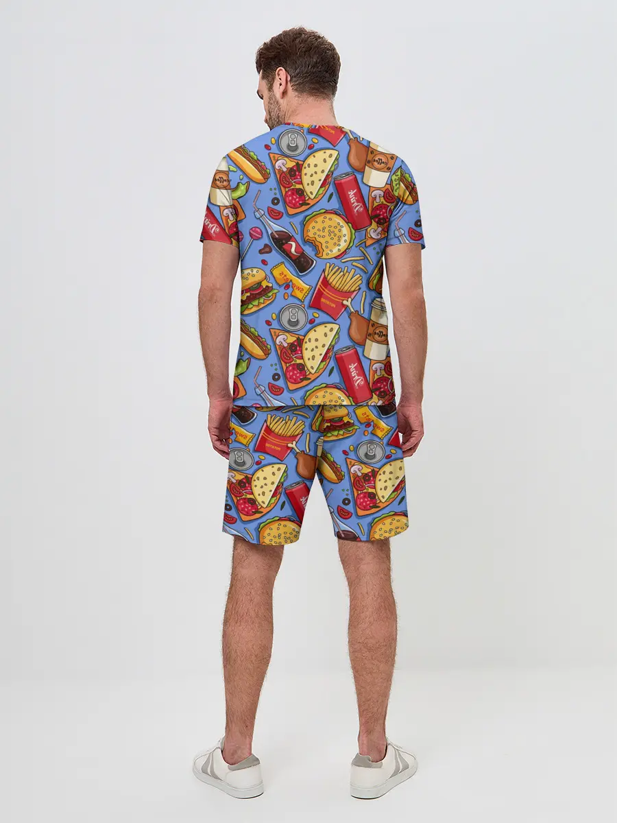 Мужской костюм с шортами / Fastfood