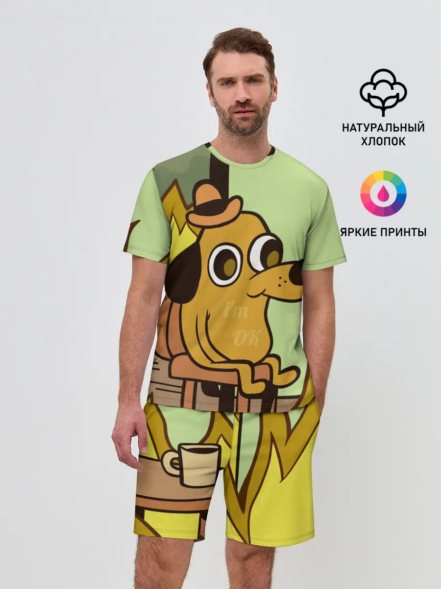 Мужской костюм с шортами / This is fine