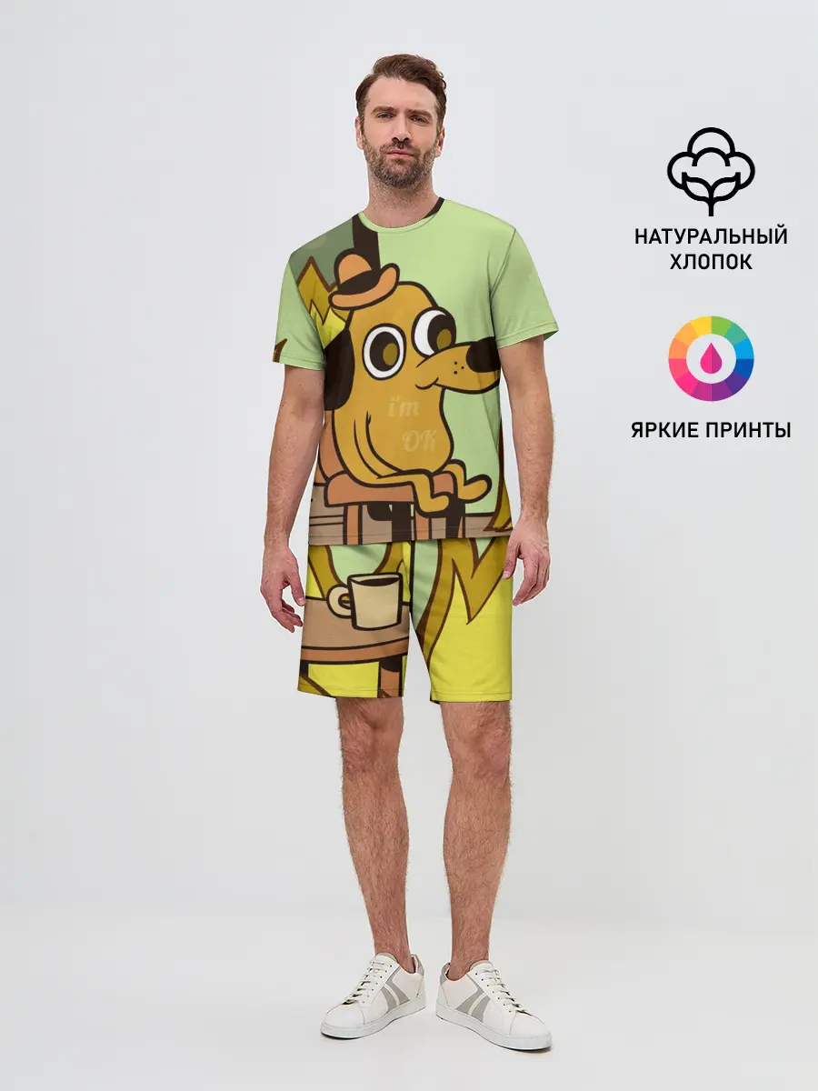 Мужской костюм с шортами / This is fine